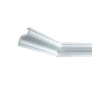 Cornice Decorativa per Soffitti e Pareti in Polistirolo Estruso 7x7 cm, Lunghezza 2 Metri, Bianca, Leggera, Stile Liscio Classico, Facile da Montare, per Interni, Controsoffitti e Decorazione Muri