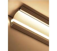 Cornice Decorativa per soffitto, Profilo per Cornice a LED - Copertura per Striscia Luminosa da 22 m per soffitti, pareti e Pavimenti, nasconde i Cavi per Scale e Patio, Sistema di canali di
