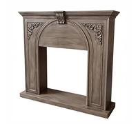 Cornice del camino Cornice for camino in legno di frassino, tradizionale cornice decorativa ad arco decorata