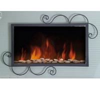 CORNICE DESIGN per Camino FERRO BATTUTO con o senza LED . Personalizzata 403