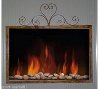 CORNICE DESIGN per Camino FERRO BATTUTO con o senza LED . Personalizzata 404