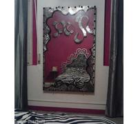 CORNICE Design Specchio FERRO con o senza LED . compatibile Alexa Google . 835