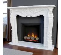Cornice di Camino in vero Marmo cm 150 stile francia per legna bioetanolo arredo