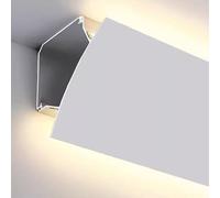 Cornice di Finitura per soffitto, Canale diffusore a Striscia LED per Illuminazione indiretta Domestica, Cornice Decorativa per Angoli di soffitto e Parete, Sistema di canali Luminosi a LED