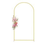 Cornice ' di nozze - Stand ' d'oro, supporto per sfondo | in metallo regolabile a robusto per la decorazione leggera della palla, cornice per porta rotonda Cerimonia foto della c