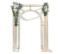 Cornice di supporto per arco di matrimonio, con arco quadrato, 1,8 x 2,4 m, portata 20 kg, adatta per matrimoni, feste e celebrazioni
