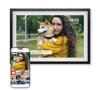 Cornice Digitale 10 Pollici WiFi - Schermo IPS HD 1280x800 - Portafoto Digitale Frameo Denver per Foto e Video - Cornice Elettronica Touchscreen Smart - 16GB Memoria - Slot microSD - Nero