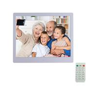 Cornice Digitale 18,5 Pollici,Cornici Digitali Con Telecomando,Schermo LED Full HD Ad Alta Risoluzione 1366x768,Riproduzione Video/Musica/Foto,Sveglia/Calendario/Cartellone/Orologio,Regalo