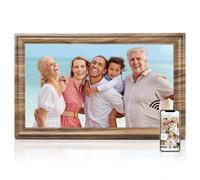 Cornice digitale Canupdog da 40,6 cm, con memoria da 32 GB, montaggio a parete, rotazione automatica, sensore di movimento, condividi foto video tramite app