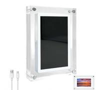 Cornice digitale con memoria da 4 GB, cornice video in acrilico con touch screen e suono, lettore video loop digitale ricaricabile, per amici, familiari, San Valentino, regalo di nozze (7 pollici)