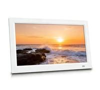 Cornice digitale con porta USB e slot per schede SD, telecomando, sensore di movimento, riproduzione video/musica/foto/e-book, calendario/orologio, accensione e spegnimento automatico, memoria di