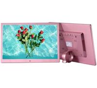 Cornice digitale, Cornice digitale da 15,4 pollici 1280x800 ad alta risoluzione 16: 9 FHD IPS Schermo Cornici digitali Supporto a 4 colori Ingresso HDMI Riproduzione video HD 1080P (Oro rosa 15 polli