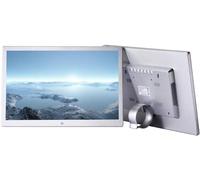 Cornice digitale, Cornice digitale da 15,4 pollici 1280x800 ad alta risoluzione 16:9 FHD IPS Schermo Cornici digitali Supporto a 4 colori Ingresso HDMI Riproduzione video HD 1080P (Argento 15 pollici