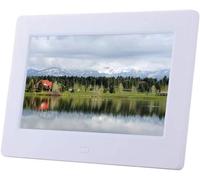 Cornice digitale, cornice digitale da 7 pollici, display IPS 1024x600 Full HD 16:9 con lettore video musicale, calendario, sveglia, timer di accensione e spegnimento automatico, supporto USB e scheda
