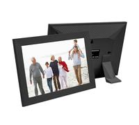Cornice Digitale Da 10,1 Pollici, 32 GB/64 GB, Smart WiFi, Con Touch Screen IPS HD 1280x800, Montaggio A Parete Un'Esperienza Visiva Squisita(Black)