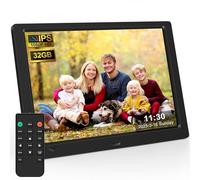 Cornice digitale da 10,1 pollici con chiavetta USB da 32 GB, schermo KECAG 1920 x 1080 HD IPS, cornice per foto digitale, sensore di movimento, video, musica, condividi momenti tramite scheda SD o