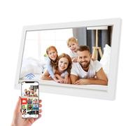 Cornice digitale da 10 pollici con touch screen 1080p Ips, 32 GB, grande cornice elettronica con rotazione automatica, montaggio a parete, Wi-Fi e app intelligente per condividere istantaneamente foto