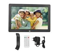 Cornice digitale da 12 pollici, 1280 x 800 HD, mostra foto e video mescolati a multi-funzione, cornice digitale USB, lettore video 29,8 x 20 x 2,4 cm (nero)