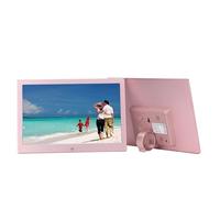 Cornice digitale da 12 pollici con riproduzione video e immagini in loop album fotografico elettronico per la pubblicità di negozi uffici case(Rose gold)