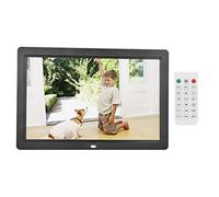 Cornice digitale da 12 pollici, cornice elettronica con telecomando, 1280 x 800 HD, intelligente digitale, montaggio a parete, funzione orologio/calendario, telecomando (nero)