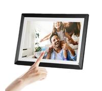 Cornice digitale da 15,6 pollici, cornice elettronica da 32 GB con touch screen IPS 1920 x 1080, supporta scheda SD esterna e porta USB, ricevi foto istantaneamente, per compleanno, cerimonia, regalo