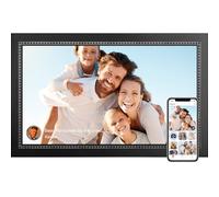 Cornice digitale da 15,6 pollici, grande cornice digitale con touchscreen IPS Full HD 1920 x 1080, humblestead 32 GB WiFi, condividi foto e video tramite app Aimor, montabile a parete