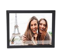 Cornice Digitale da 15 Pollici, Cornice per Foto Elettronica Intelligente di Grande capacità con Rotazione Automatica con Touch Screen HD per APP (Spina europea)