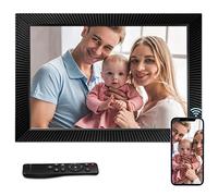 Cornice digitale da 17 pollici, Benibela 2,4 G/5G, Dual WiFi, intelligente, elettronica, controllo remoto e app, sensore di movimento, montaggio a parete, 32 GB, condividi video tramite app, cloud,