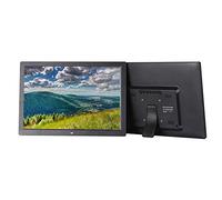 Cornice digitale da 17 pollici, display IPS Full HD, immagini nitide, con lettore video, adatta a più scene (Black)