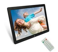 Cornice digitale da 20 pollici 1920 x 1080 IPS con telecomando e sensore di movimento luminosità regolabile Timing Power On/Off Supporto musica di sottofondo, nero