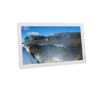 Cornice digitale da 22 pollici Album elettronico HD Espositore pubblicitario Schermo ad alta definizione Riproduzione di foto video musica(White)