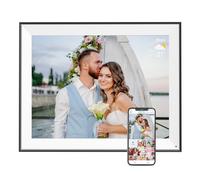 Cornice digitale da 41,1 cm, touch screen IPS, rotazione automatica, slideshow, carica foto video dal telefono a 32 GB cornice digitale tramite app e-mail, archiviazione cloud gratuita, regalo per