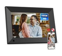 Cornice digitale da 8 pollici, 1280 x 800 HD IPS WiFi, cornice per foto digitale, 16 GB, condivisione istantanea di foto/video tramite app/e-mail, USB/Mirco SD, nero