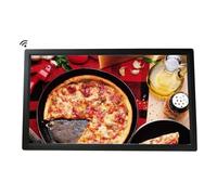 Cornice digitale di grandi dimensioni da 32 pollici, schermo IPS Full HD, timer di accensione e spegnimento, montaggio a parete, facile da configurare (Color : Black, Size : With wifi)