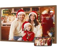 Cornice digitale extra large da 32 pollici, doppia connessione WiFi 1920 x 1080 FHD IPS, caricamento foto video dal telefono tramite app e-mail, montaggio a parete per decorazione domestica, design