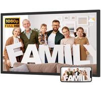 Cornice digitale extra large da 32 pollici, FHD IPS Dual-WiFi, telecomando, schermo sincrono smarthphone, carica foto video dal telefono tramite app e-mail, cornice digitale per galleria