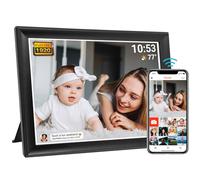 Cornice digitale Frameo da 64 GB da 10,5 pollici con WiFi, Smart 1920 x 1280 FHD IPS Touch Screen, rotazione automatica, supporta schede SD e dispositivi USB, 2,4/5 GHz, condividi istantaneamente i