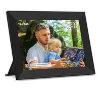 Cornice digitale Frameo WiFi con display touch IPS da 10,1 pollici, carica le immagini su una cornice digitale intelligente da 32 GB tramite l'app Frameo, rotazione e copia