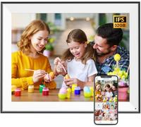 Cornice digitale grande, cornice digitale da 16,1 pollici, Dual WiFi, touch screen IPS, montaggio a parete, funzione completa, condividi foto video tramite app e-mail, archiviazione cloud gratuita