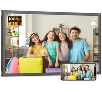 Cornice digitale grande da 21,5", 32 GB, 1920 x 1080 IPS FHD 1080p, rotazione automatica, condividi foto video tramite app e-mail, montaggio a parete, regali per nonni, padre, madre
