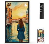 Cornice digitale grande da 21,5 pollici, cornice digitale da 32 GB Dual-WiFi, pannello IPS, condividi foto video tramite app e-mail, archiviazione cloud illimitata, montabile a parete per decorazione
