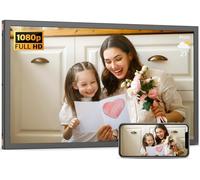 Cornice digitale grande da 21,5 pollici, cornice digitale da 32 GB Dual-WiFi, pannello IPS, condividi foto video tramite app e-mail, archiviazione cloud illimitata, montabile a parete per decorazione