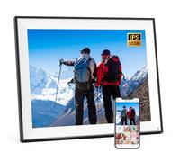 Cornice digitale grande da 32 GB, cornice digitale intelligente da 43,2 cm, cornice digitale elettronica dual WiFi, display touch IPS, rotazione automatica, facile da condividere foto video tramite