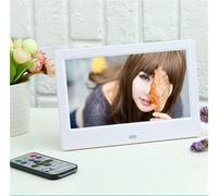 Cornice digitale HD da 12,1 pollici Album fotografico elettronico con telecomando Display Full HD Supporta la riproduzione video(White,TN screen)
