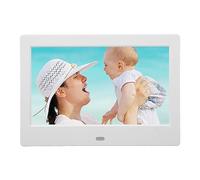 Cornice Digitale HD da 7 Pollici, Cornice Elettrica WiFi con Schermo LCD 800x480 con Altoparlante Integrato, Supporto Telecomando a Infrarossi, Cornice Digitale con (Spina UE)