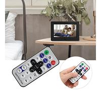 Cornice Digitale HD Portatile da 7 '', Album con Lettore di Film 16: 9 800 × 480 con Telecomando, Supporto di Archiviazione da 32 GB,