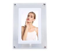 Cornice Digitale in Acrilico da 5 Pollici, Basta Inserire Foto, Video e Musica su un'unità Flash USB con Cornice Digitale di Memoria da 4 GB, LED Colorato, Film HD 1080p, Luce