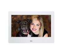 Cornice Digitale Intelligente Da 7 Pollici LED 800 * 480 720P HD Cornice For Foto Digitali Elettroniche Lettore Musicale MP3 MP4 Con Telecomando Condividi facile(White 1PC)