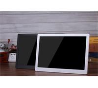 Cornice digitale LED da 15,4 pollici Album elettronico con telecomando Display ad alta definizione per foto video(White)