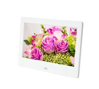 Cornice Digitale LED HD Da 7 Pollici, Album Fotografico Elettronico, Supporto For Scheda USB/MMC/SD/MS, Tavolo 800 * 480 For Amici Schermo Ad Alta Definizione(White)